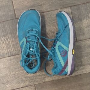 Blue and Purple Athletic Running Shoes